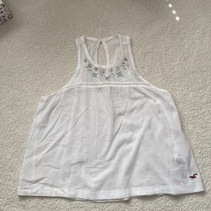 Hollister white tank top size XS